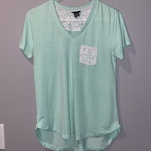 Teal shirt